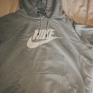 light blue / grayish nike hoodie